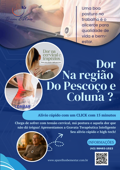 Gravata Inteligente Bem Estar (Cuidado com a Coluna)